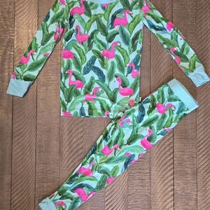 Flamingo Print Kids Pajamas